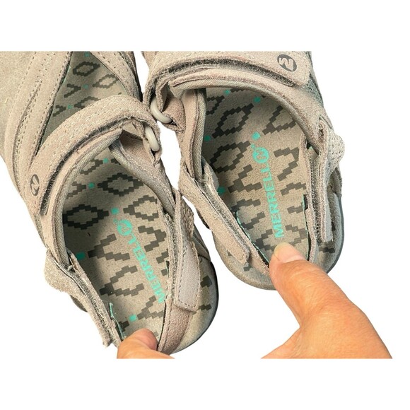 Merrell Wild Dove Sandal Size 6 Gray Hiking Adjustable Performance - Picture 7 of 10